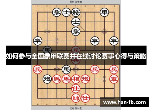 如何参与全国象甲联赛并在线讨论赛事心得与策略